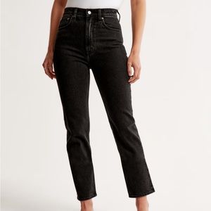 Abercrombie Ankle Straight Ultra High Rise Jeans